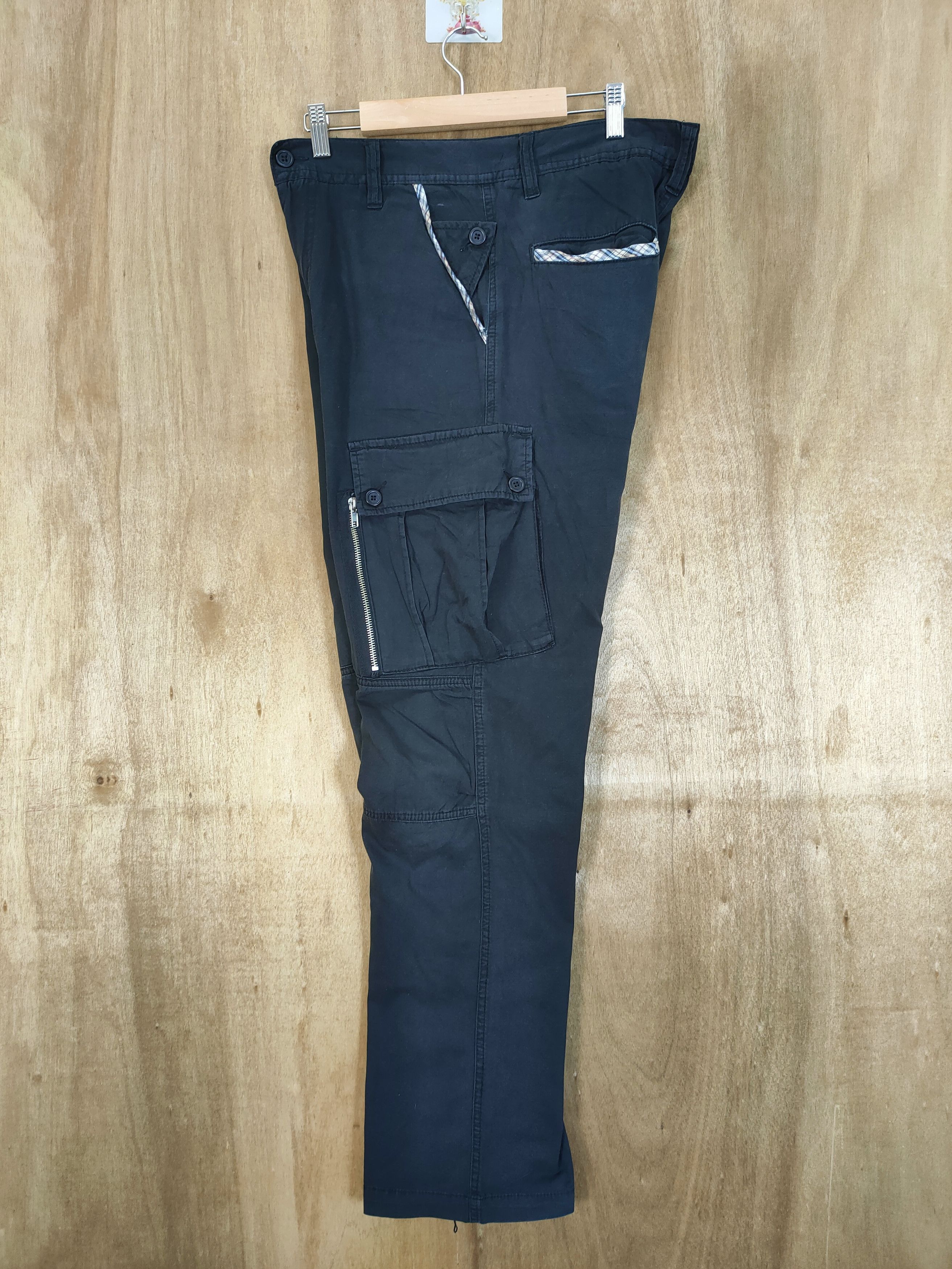 Japanese Brand BROWNY BLACK CARGO PANTS MULTIPOCKET Size US 32 / EU 48 - 4 Thumbnail