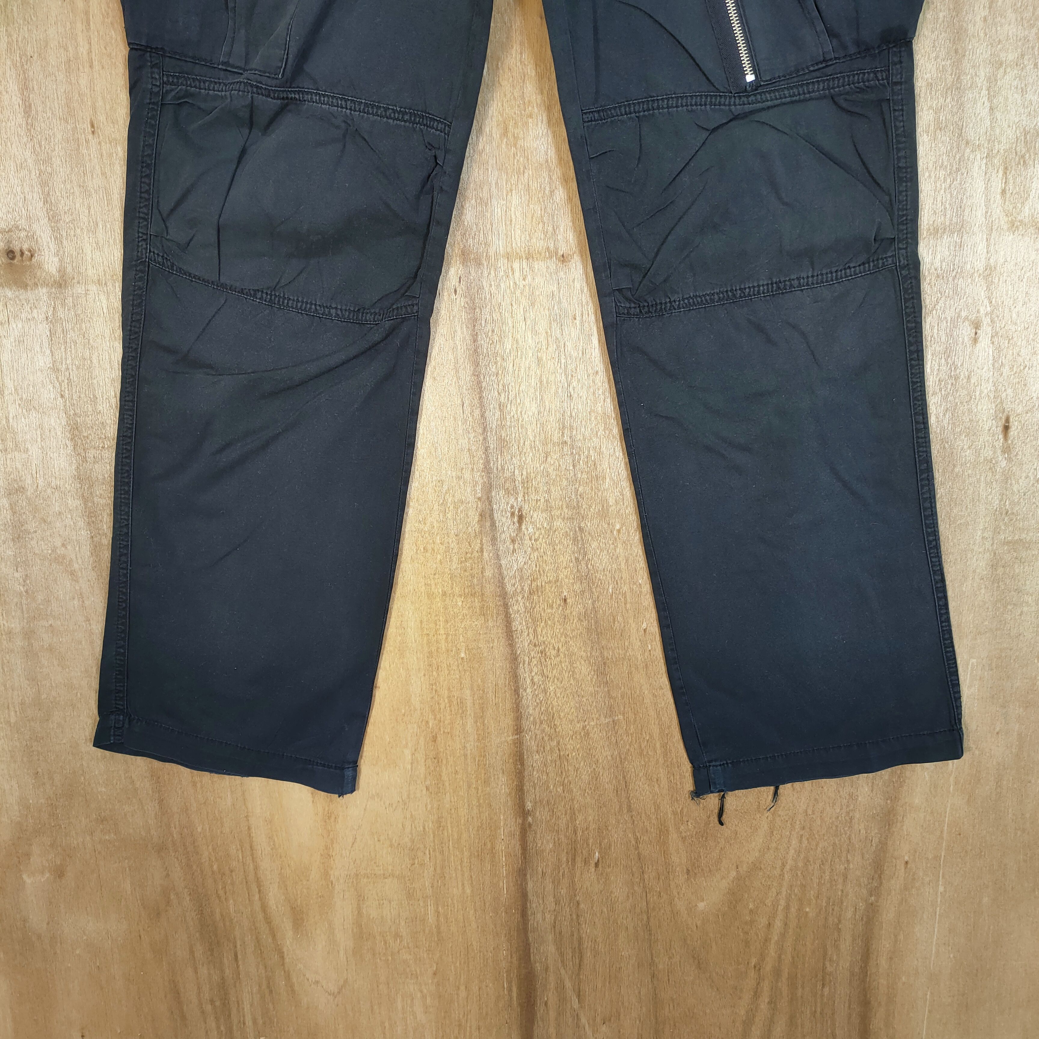 Japanese Brand BROWNY BLACK CARGO PANTS MULTIPOCKET Size US 32 / EU 48 - 3 Thumbnail