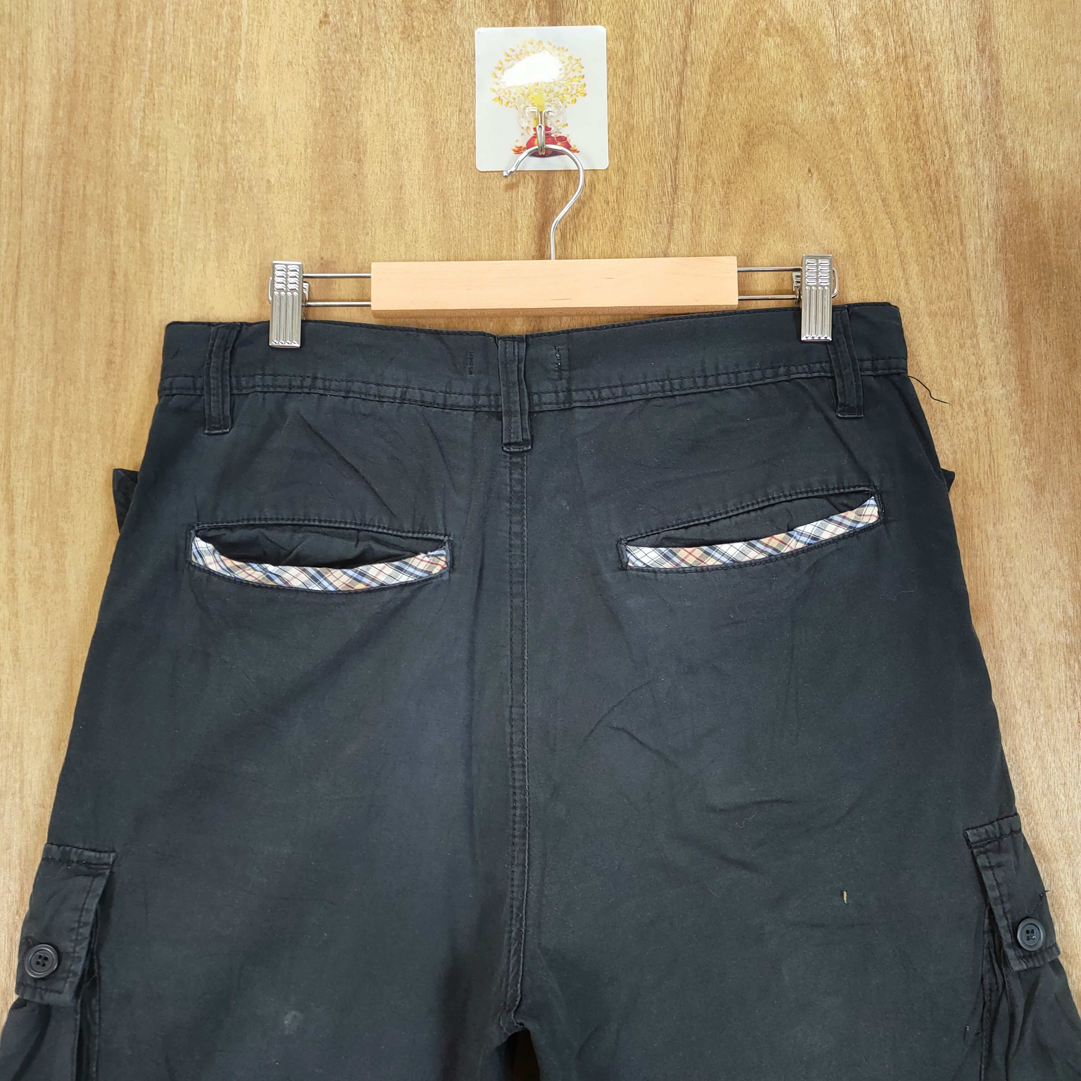 Japanese Brand BROWNY BLACK CARGO PANTS MULTIPOCKET Size US 32 / EU 48 - 6 Thumbnail