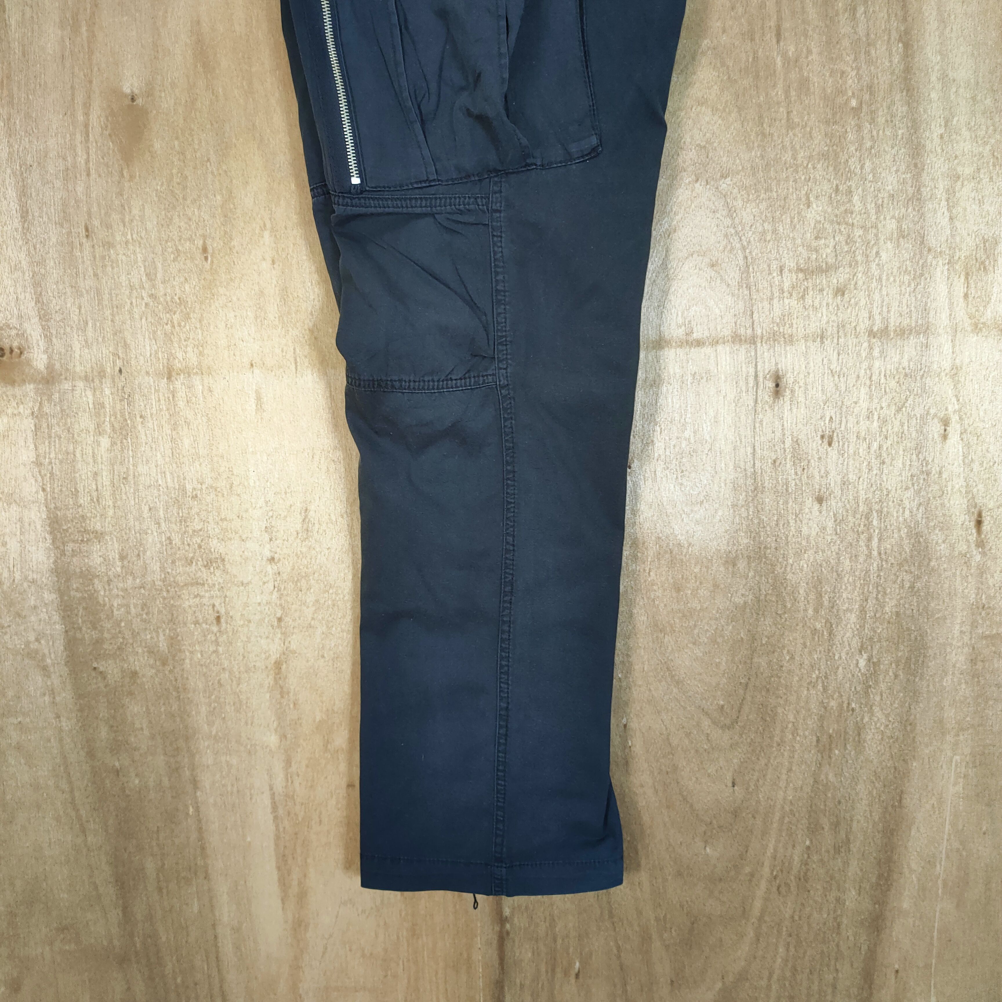 Japanese Brand BROWNY BLACK CARGO PANTS MULTIPOCKET Size US 32 / EU 48 - 11 Thumbnail