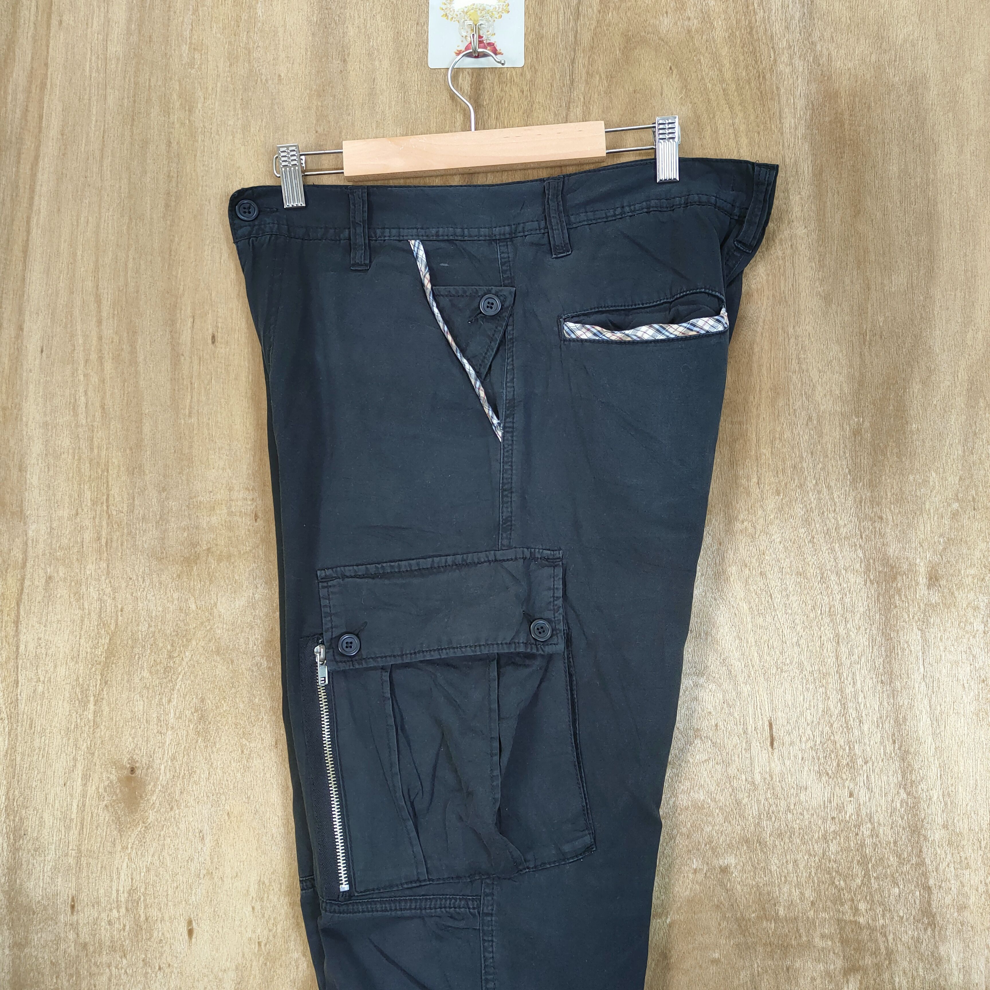 Japanese Brand BROWNY BLACK CARGO PANTS MULTIPOCKET Size US 32 / EU 48 - 10 Thumbnail