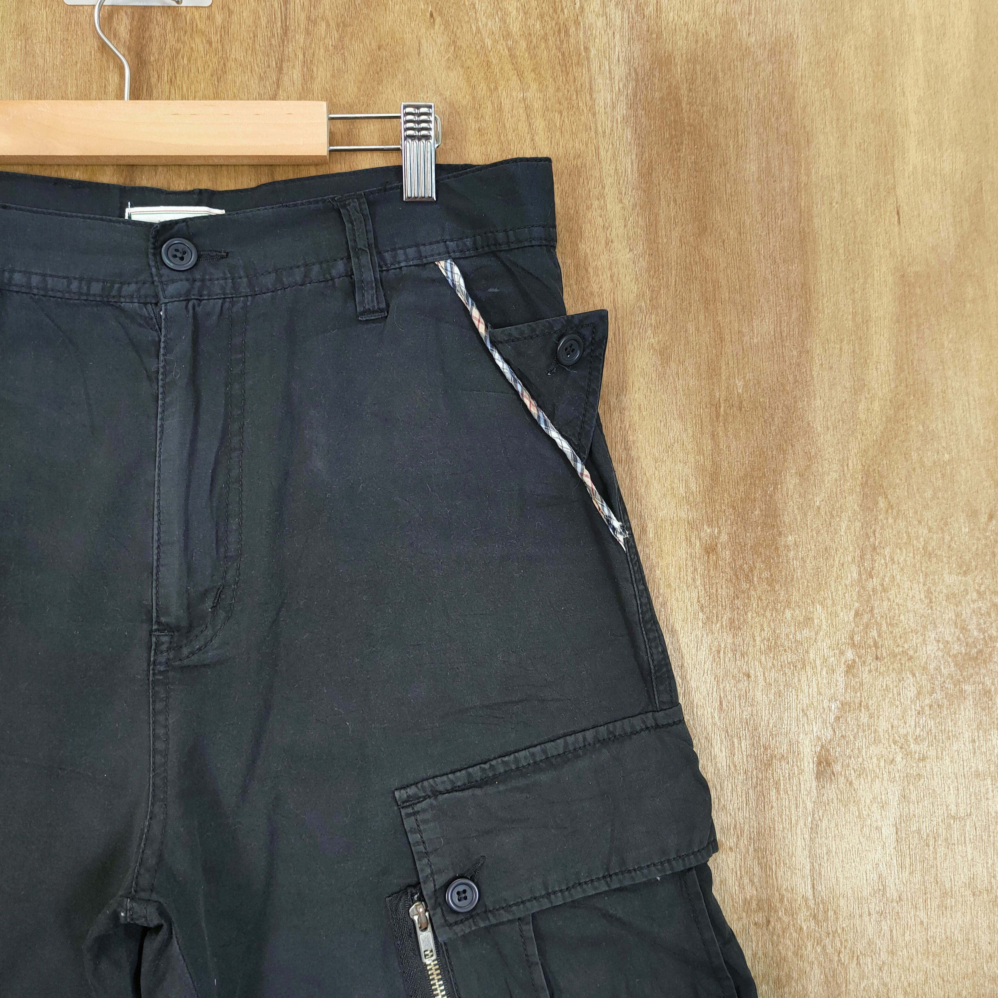 Japanese Brand BROWNY BLACK CARGO PANTS MULTIPOCKET Size US 32 / EU 48 - 9 Thumbnail