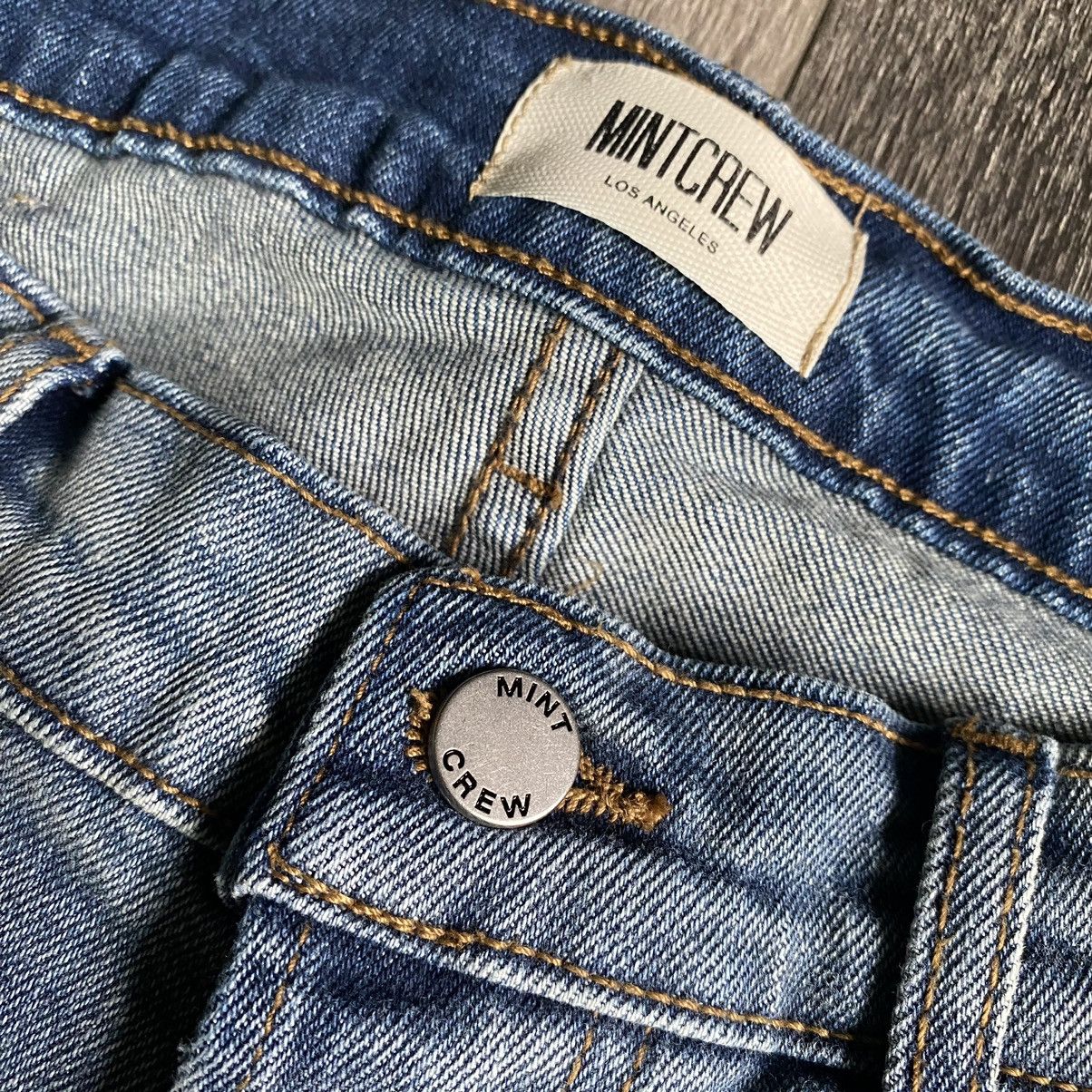 Mintcrew Mintcrew Slim Straight Skinny Fit Distress Light Wash Jeans Size US 34 / EU 50 - 8 Thumbnail