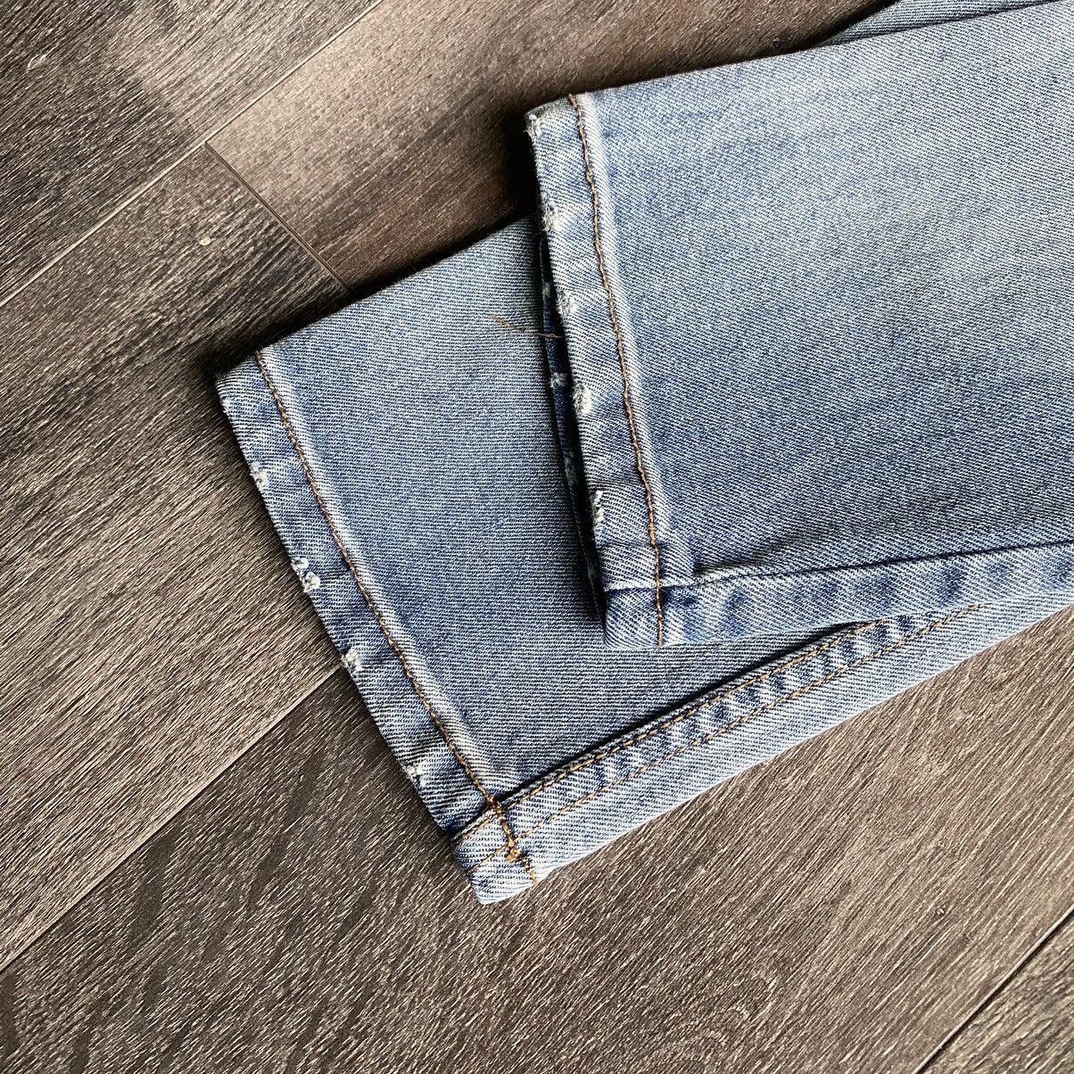 Mintcrew Mintcrew Slim Straight Skinny Fit Distress Light Wash Jeans Size US 34 / EU 50 - 5 Thumbnail