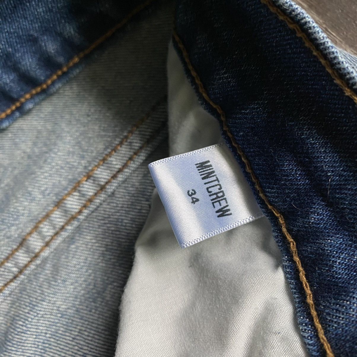 Mintcrew Mintcrew Slim Straight Skinny Fit Distress Light Wash Jeans Size US 34 / EU 50 - 10 Thumbnail