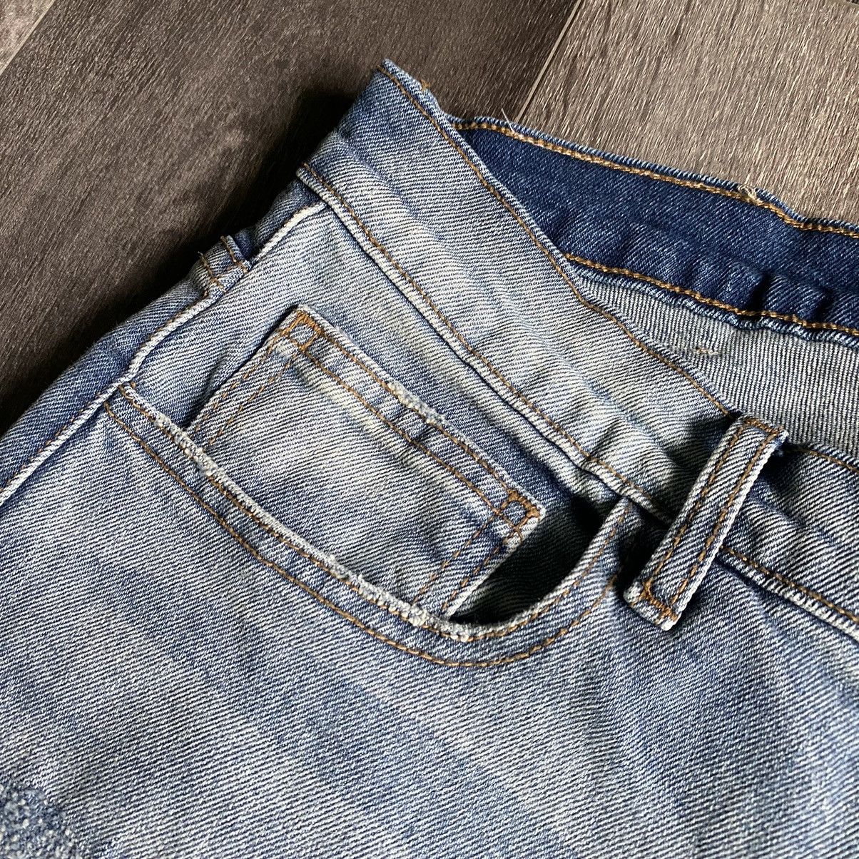 Mintcrew Mintcrew Slim Straight Skinny Fit Distress Light Wash Jeans Size US 34 / EU 50 - 7 Thumbnail