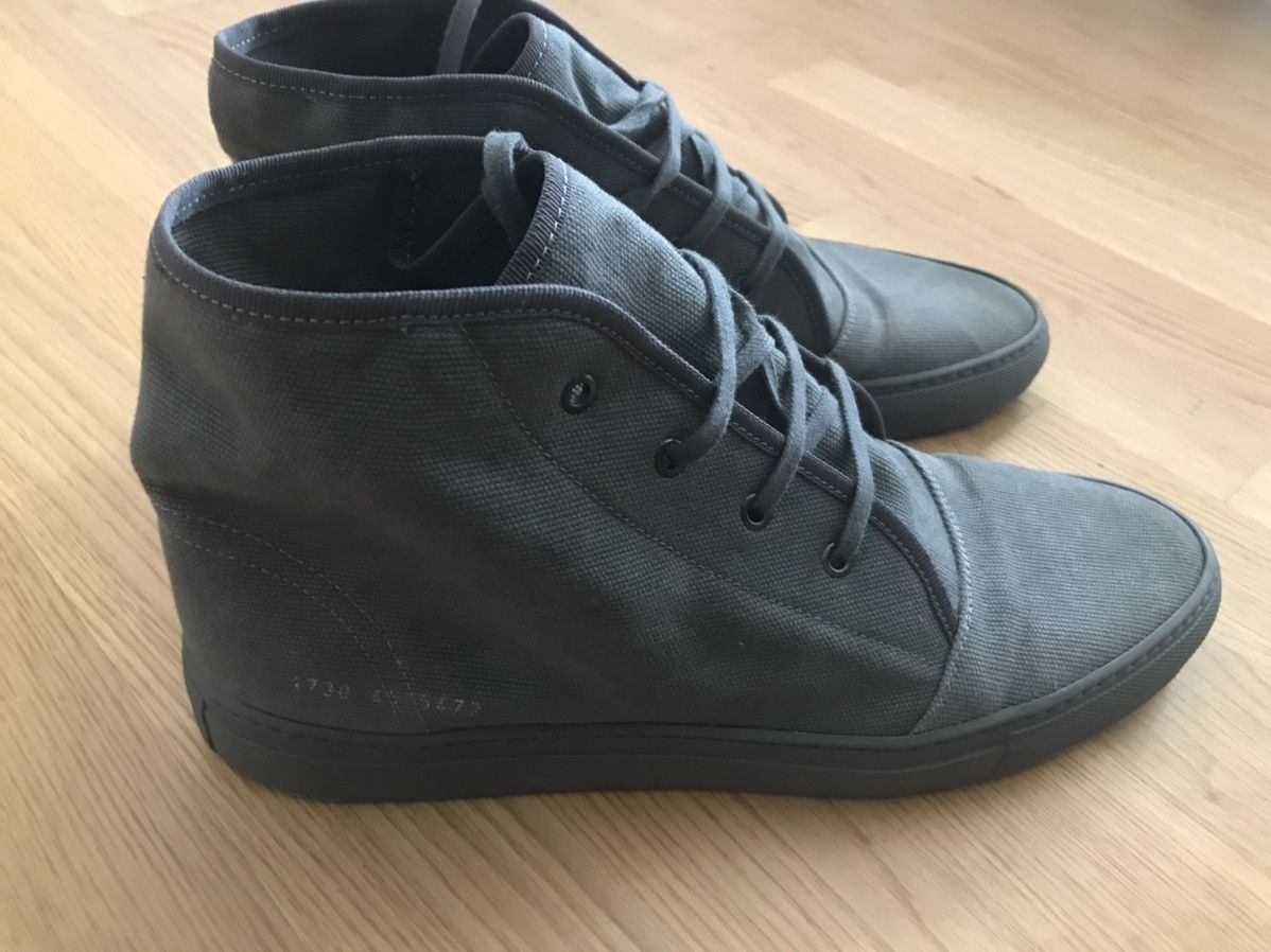 Common Projects COMMON PROJECTS MENS CANVAS LACE UP SNEAKER BOOTS - SS2009 Size US 11.5 / EU 44-45 - 2 Thumbnail
