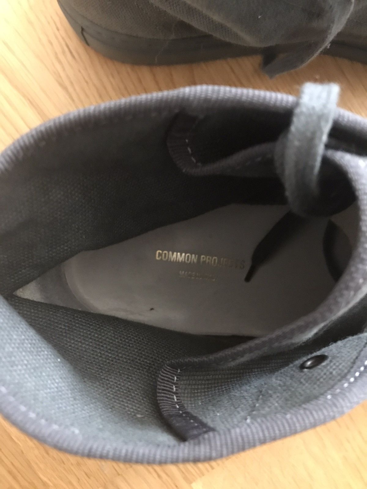 Common Projects COMMON PROJECTS MENS CANVAS LACE UP SNEAKER BOOTS - SS2009 Size US 11.5 / EU 44-45 - 8 Thumbnail