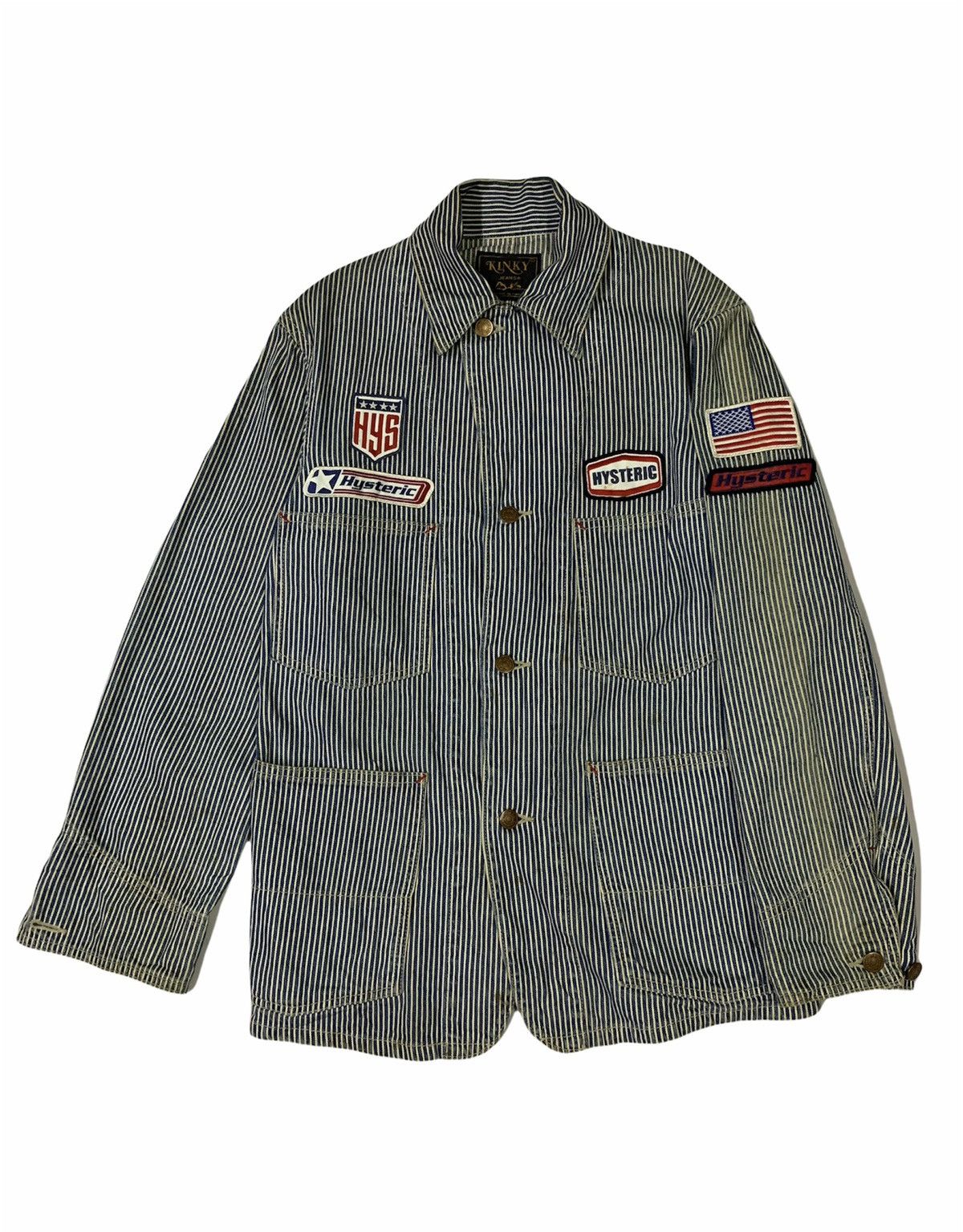 Hysteric Glamour 🔥RARE HYSGLAM KINKY HICKORY STRIPES JACKETS Size US M / EU 48-50 / 2 - 1 Thumbnail
