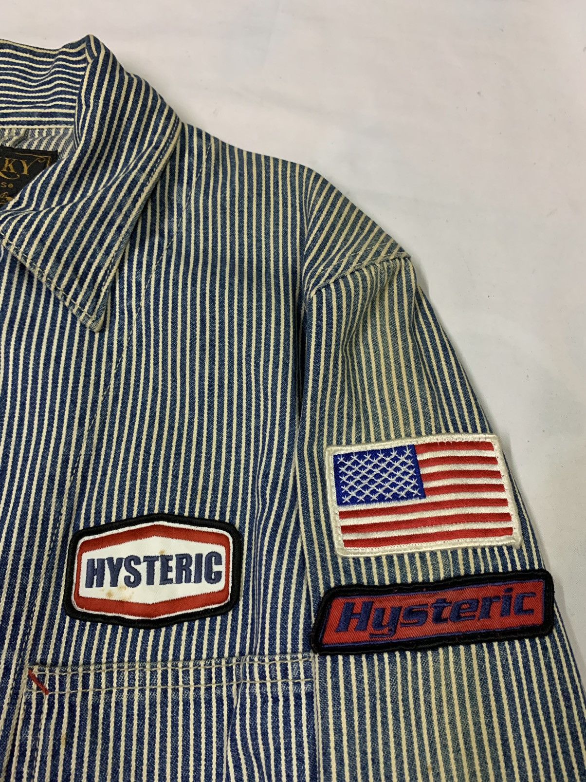 Hysteric Glamour 🔥RARE HYSGLAM KINKY HICKORY STRIPES JACKETS Size US M / EU 48-50 / 2 - 10 Thumbnail