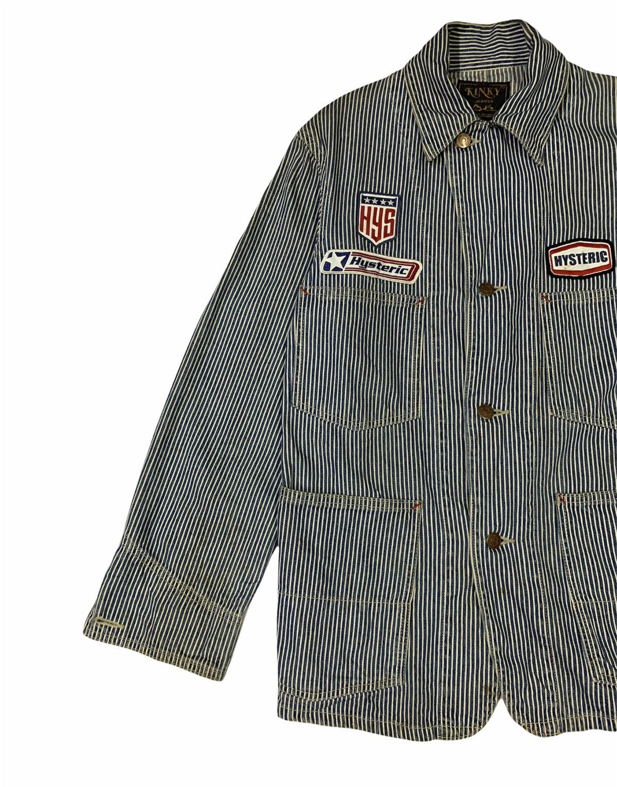 Hysteric Glamour 🔥RARE HYSGLAM KINKY HICKORY STRIPES JACKETS Size US M / EU 48-50 / 2 - 2 Thumbnail