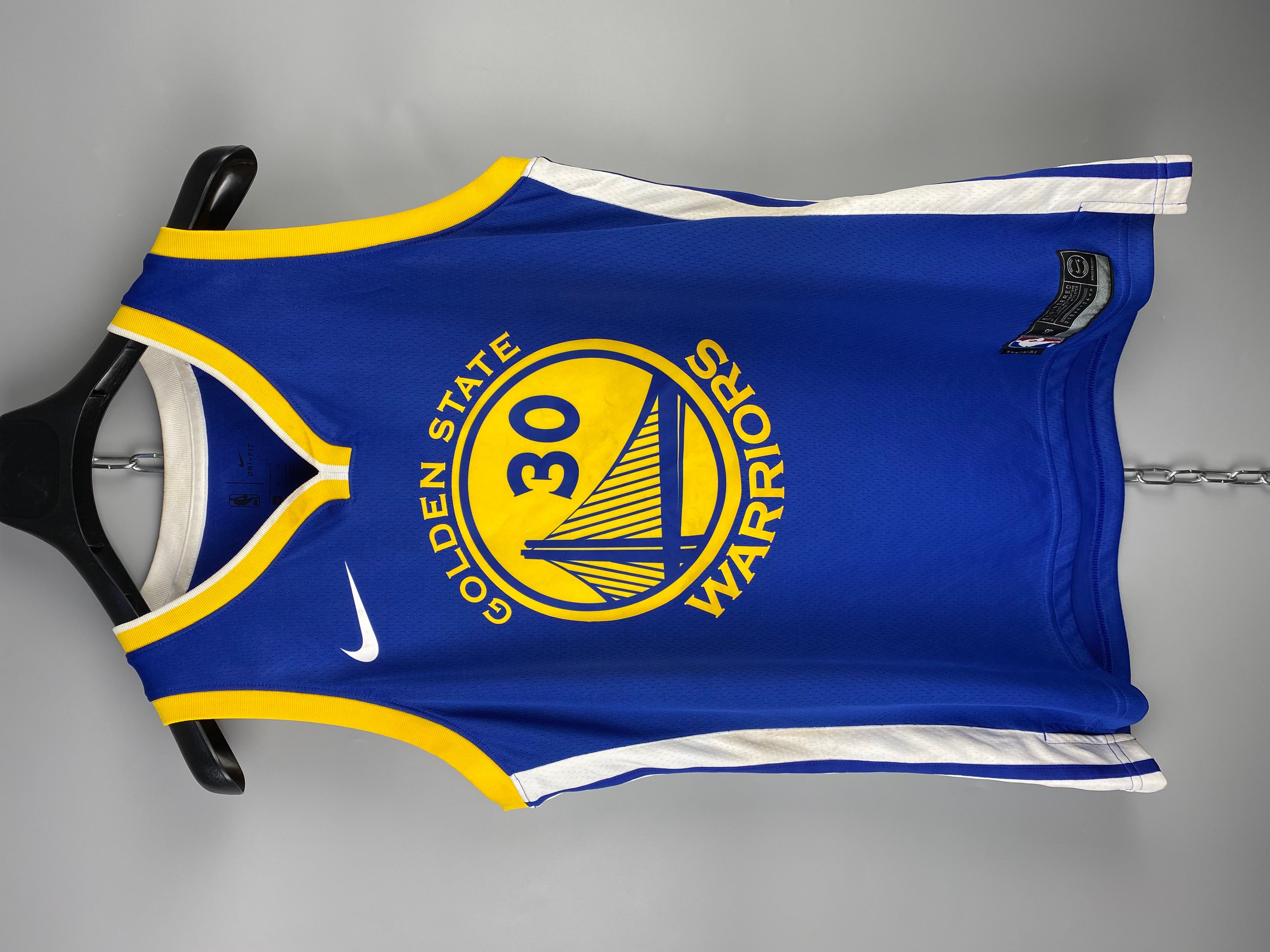 Pre-owned Jersey X Nba Nike Nba Golden State Gsw Steph Curry Jersey Tank In Blue
