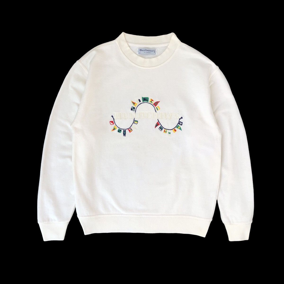 Burberry VTG 90s Burberrys Embroidery Spellout Sweatshirt Crewneck Size US S / EU 44-46 / 1 - 5 Thumbnail