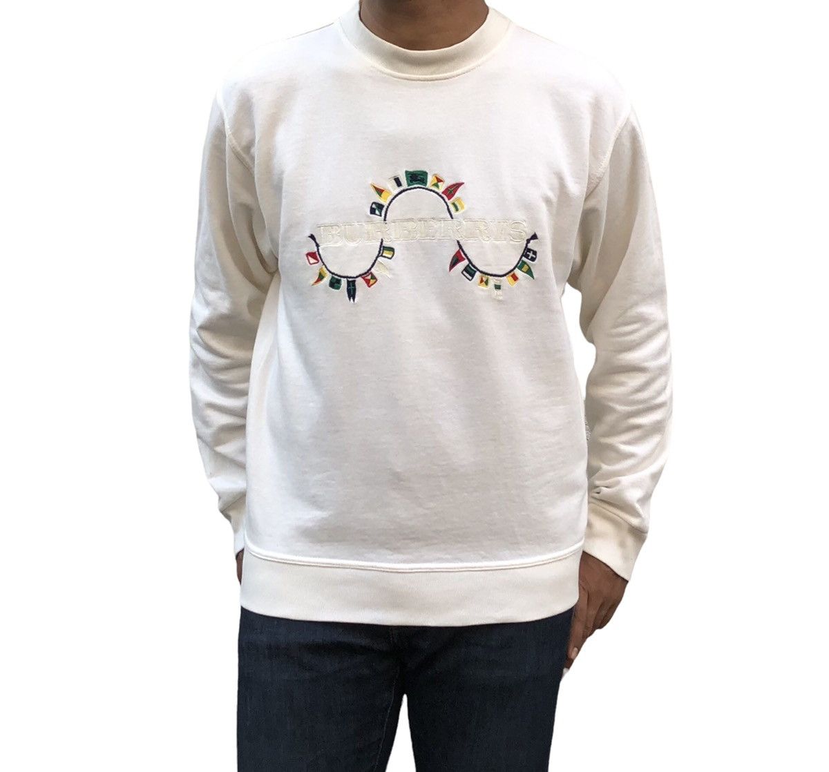 Burberry VTG 90s Burberrys Embroidery Spellout Sweatshirt Crewneck Size US S / EU 44-46 / 1 - 2 Thumbnail
