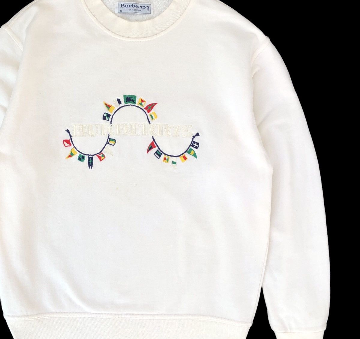 Burberry VTG 90s Burberrys Embroidery Spellout Sweatshirt Crewneck Size US S / EU 44-46 / 1 - 8 Thumbnail