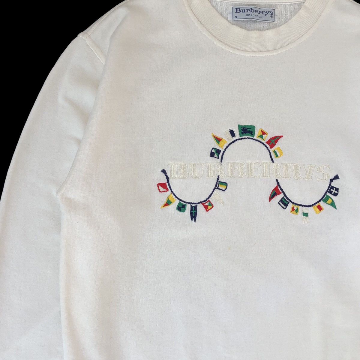 Burberry VTG 90s Burberrys Embroidery Spellout Sweatshirt Crewneck Size US S / EU 44-46 / 1 - 7 Thumbnail