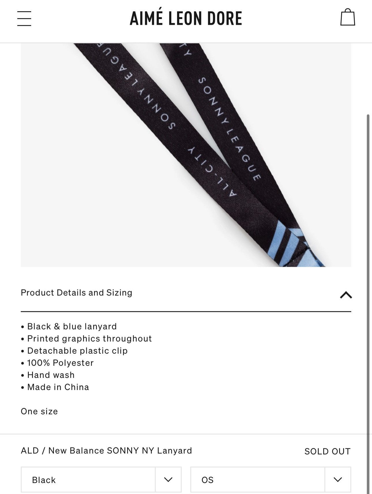Aime Leon Dore × New Balance NEW Aime Leon Dore x New Balance Lanyard Size ONE SIZE - 6 Thumbnail