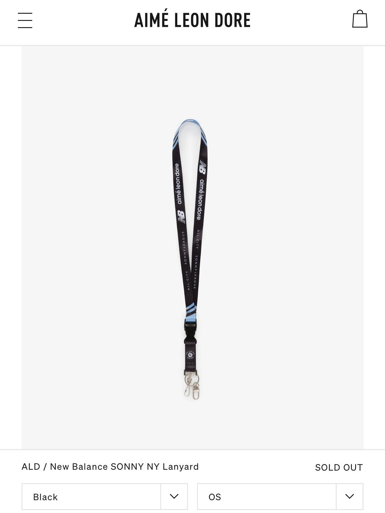 Aime Leon Dore × New Balance NEW Aime Leon Dore x New Balance Lanyard Size ONE SIZE - 4 Thumbnail