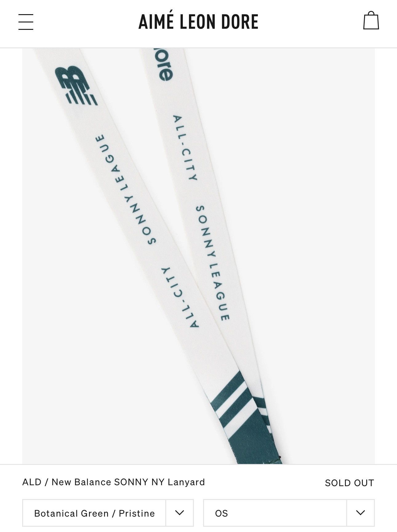 Aime Leon Dore NEW Aime Leon Dore x New Balance Lanyard Size ONE SIZE - 5 Thumbnail