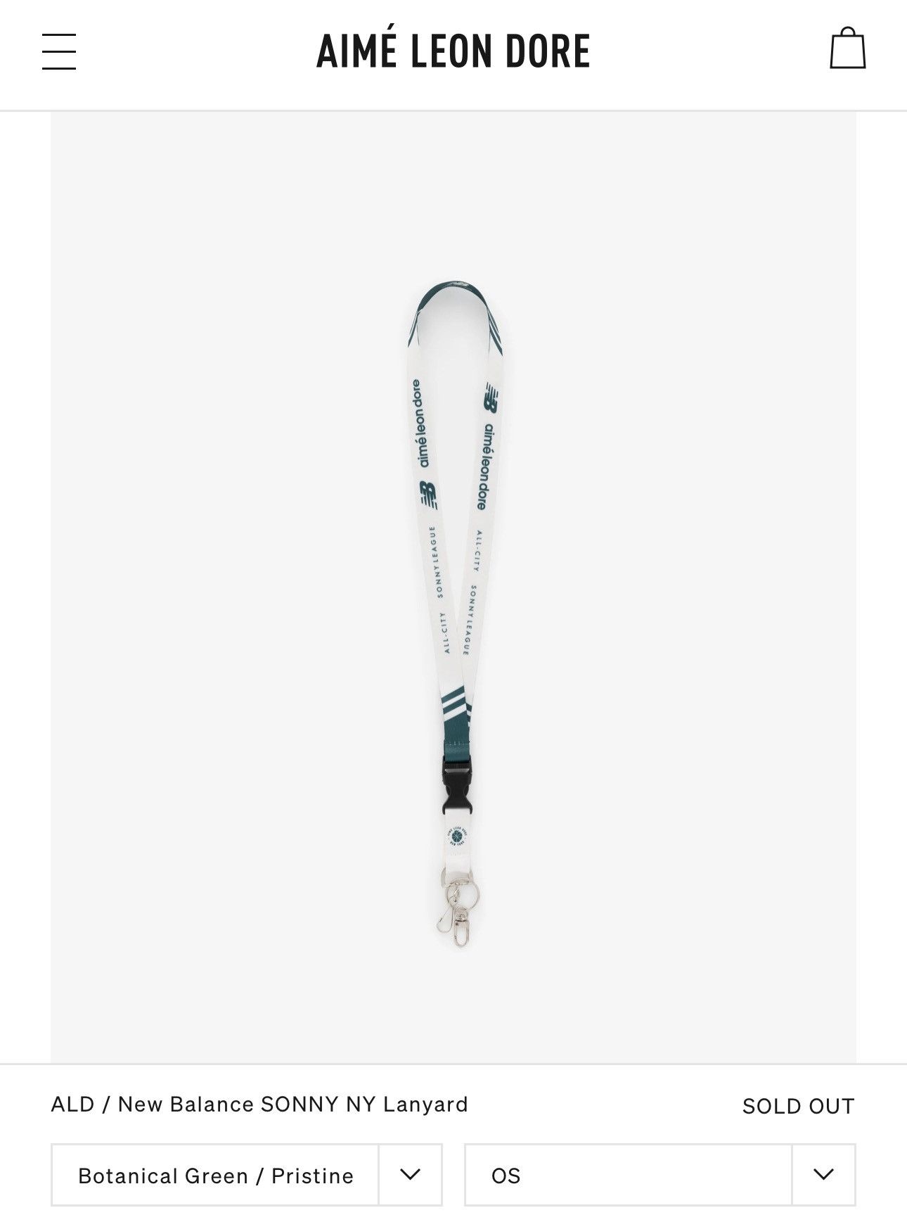 Aime Leon Dore NEW Aime Leon Dore x New Balance Lanyard Size ONE SIZE - 4 Thumbnail