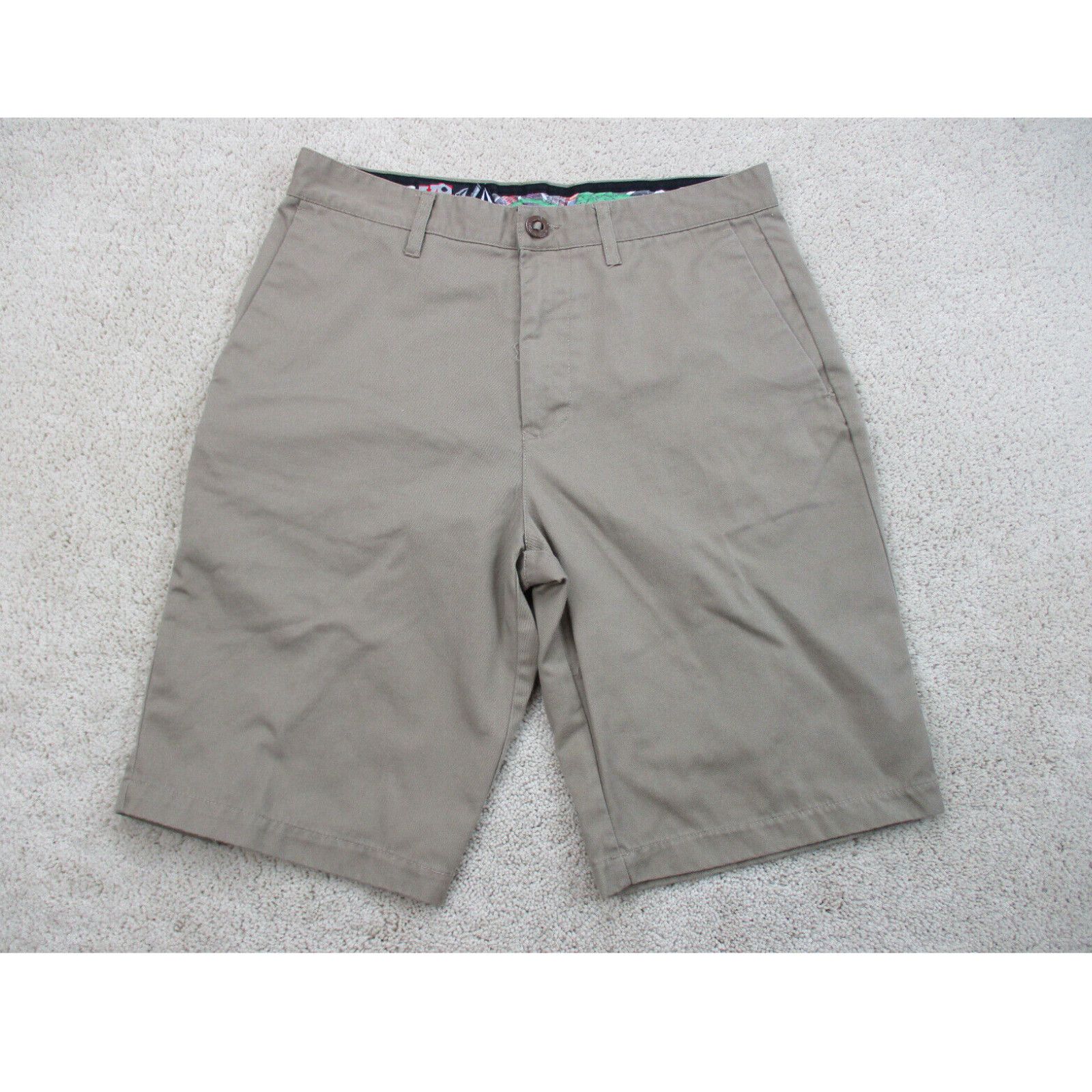 Volcom Volcom Shorts Mens 32 Beige Brown Tan Chino Khaki Outdoors ...