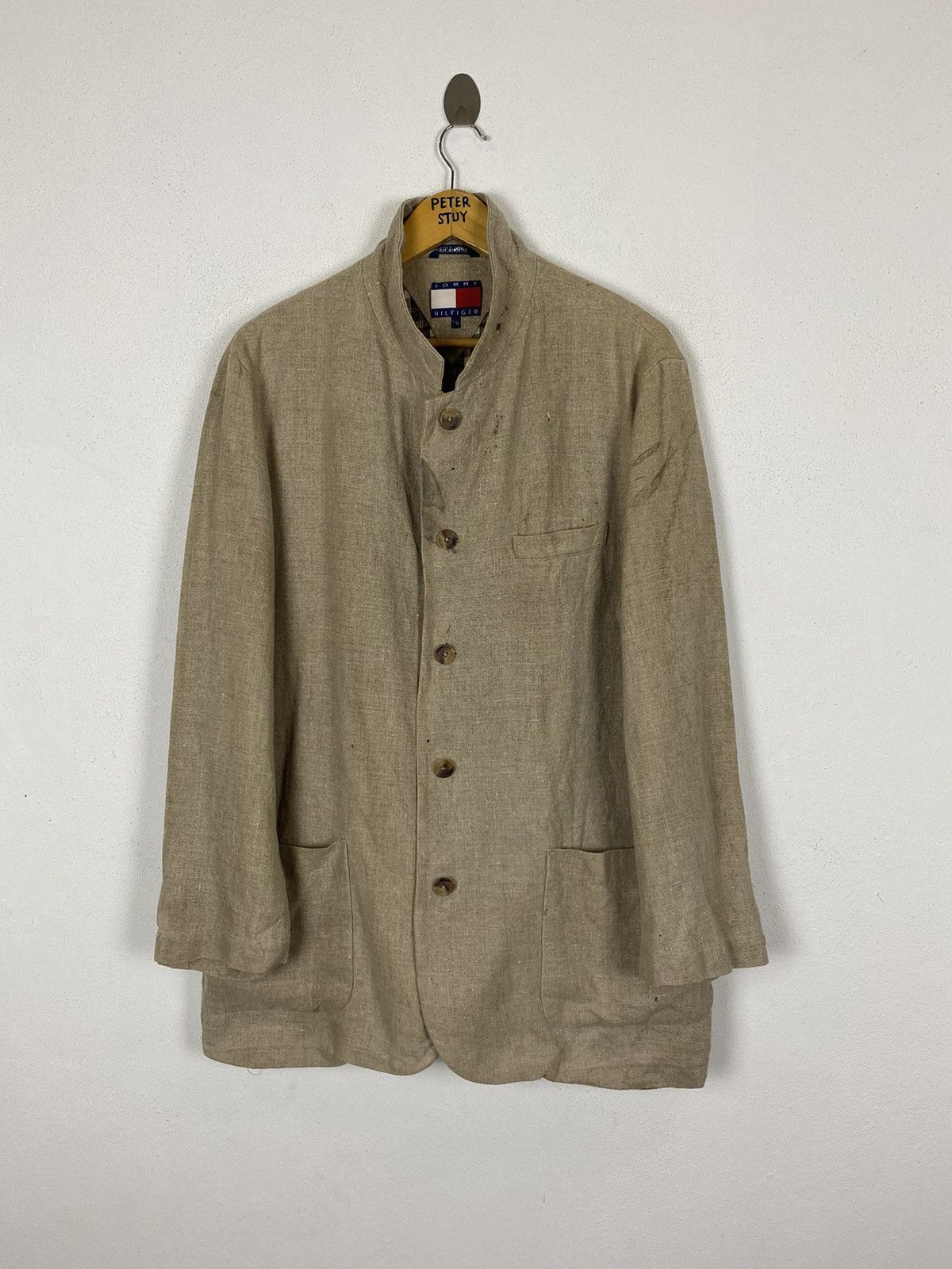 Tommy Hilfiger TOMMY HILFIGER LINEN JACKET Size US L / EU 52-54 / 3 - 1 Thumbnail