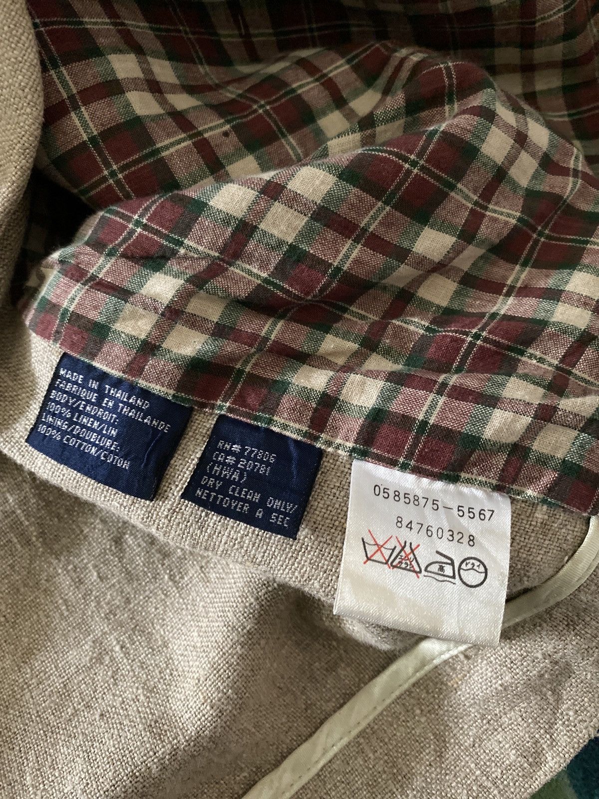 Tommy Hilfiger TOMMY HILFIGER LINEN JACKET Size US L / EU 52-54 / 3 - 6 Thumbnail