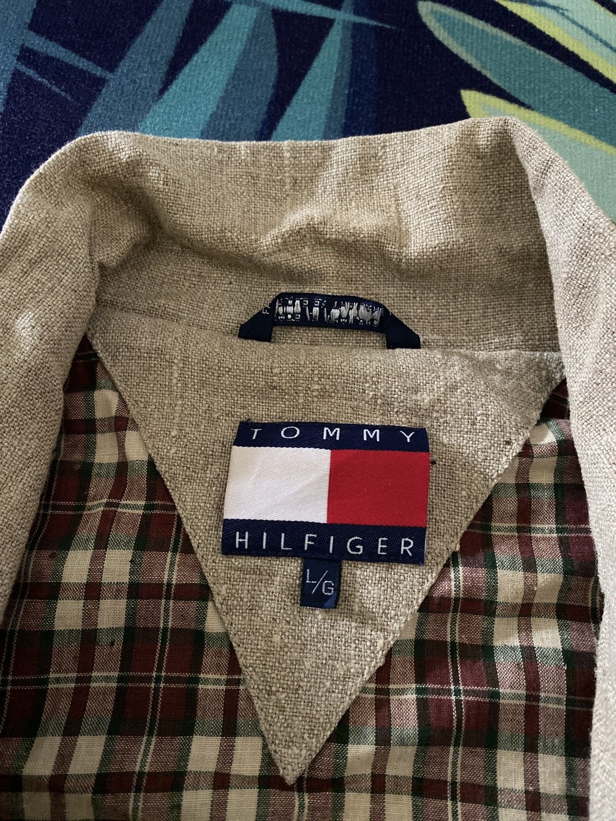 Tommy Hilfiger TOMMY HILFIGER LINEN JACKET Size US L / EU 52-54 / 3 - 5 Thumbnail
