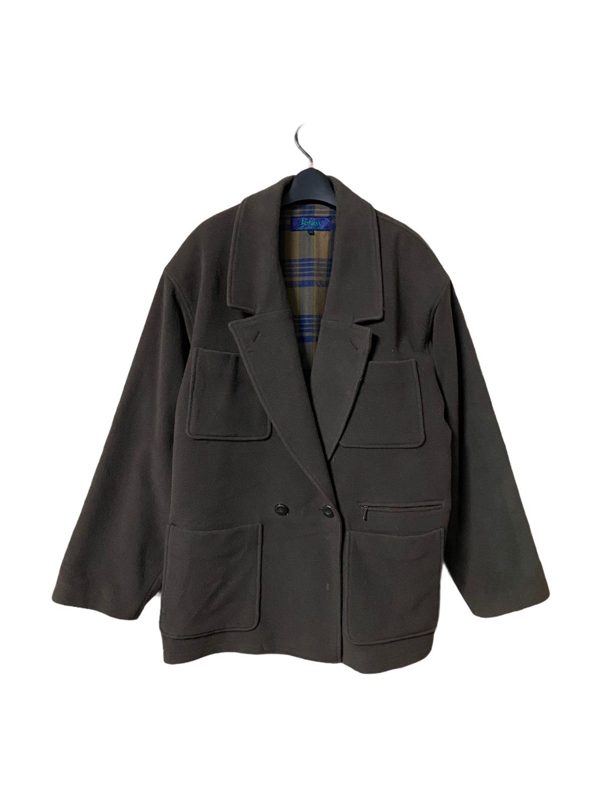 image of Designer Veruss Over Size Top Coat in Brown, Men's