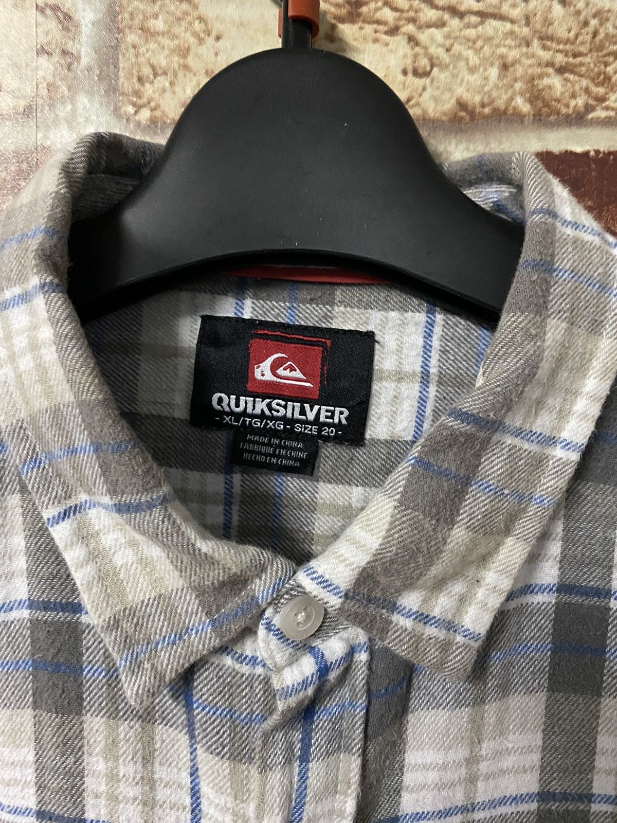 Flannel × Quicksilver × Vintage VINTAGE QUIKSILVER FLANNEL SHIRT Size US M / EU 48-50 / 2 - 6 Thumbnail