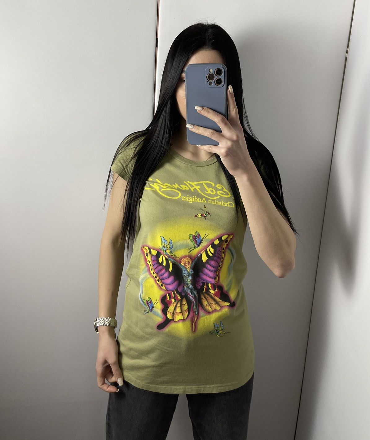 Vintage Ed Hardy by Christian Audigier tee t-shirt big logo