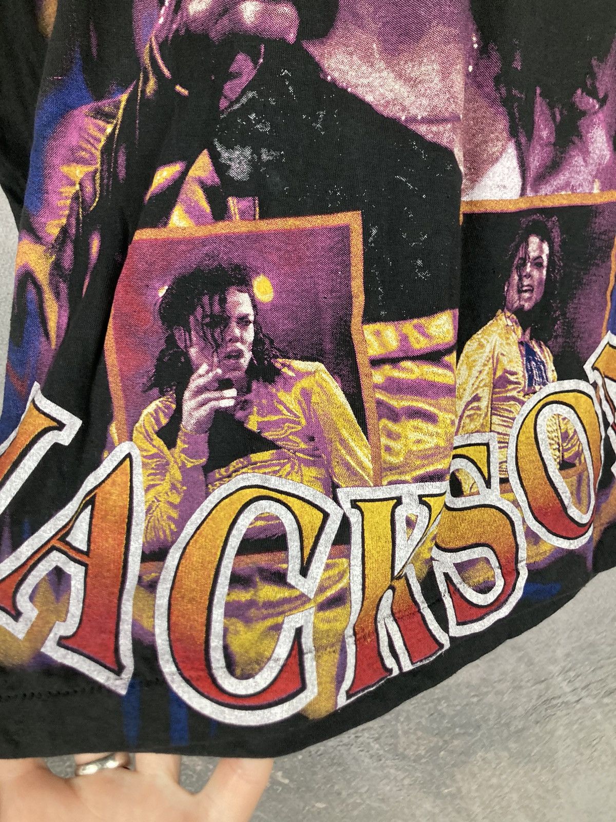 Band Tees Vintage Michael Jackson 90s Single Stitch Rare Graphic Tee Size US L / EU 52-54 / 3 - 5 Thumbnail