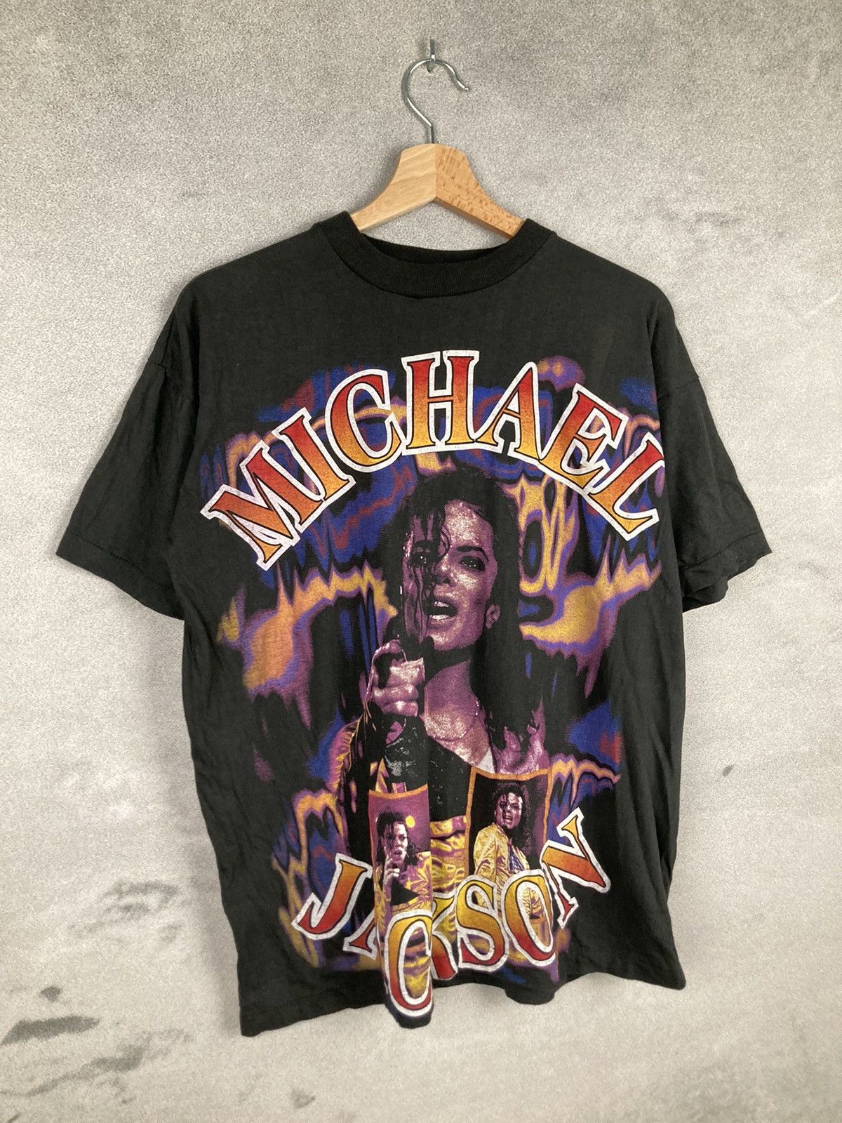 Band Tees Vintage Michael Jackson 90s Single Stitch Rare Graphic Tee Size US L / EU 52-54 / 3 - 4 Thumbnail