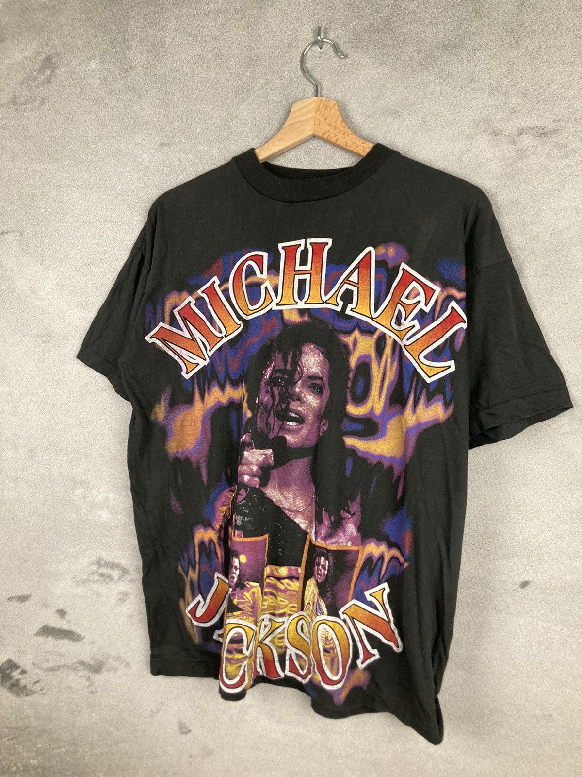Band Tees Vintage Michael Jackson 90s Single Stitch Rare Graphic Tee Size US L / EU 52-54 / 3 - 2 Thumbnail