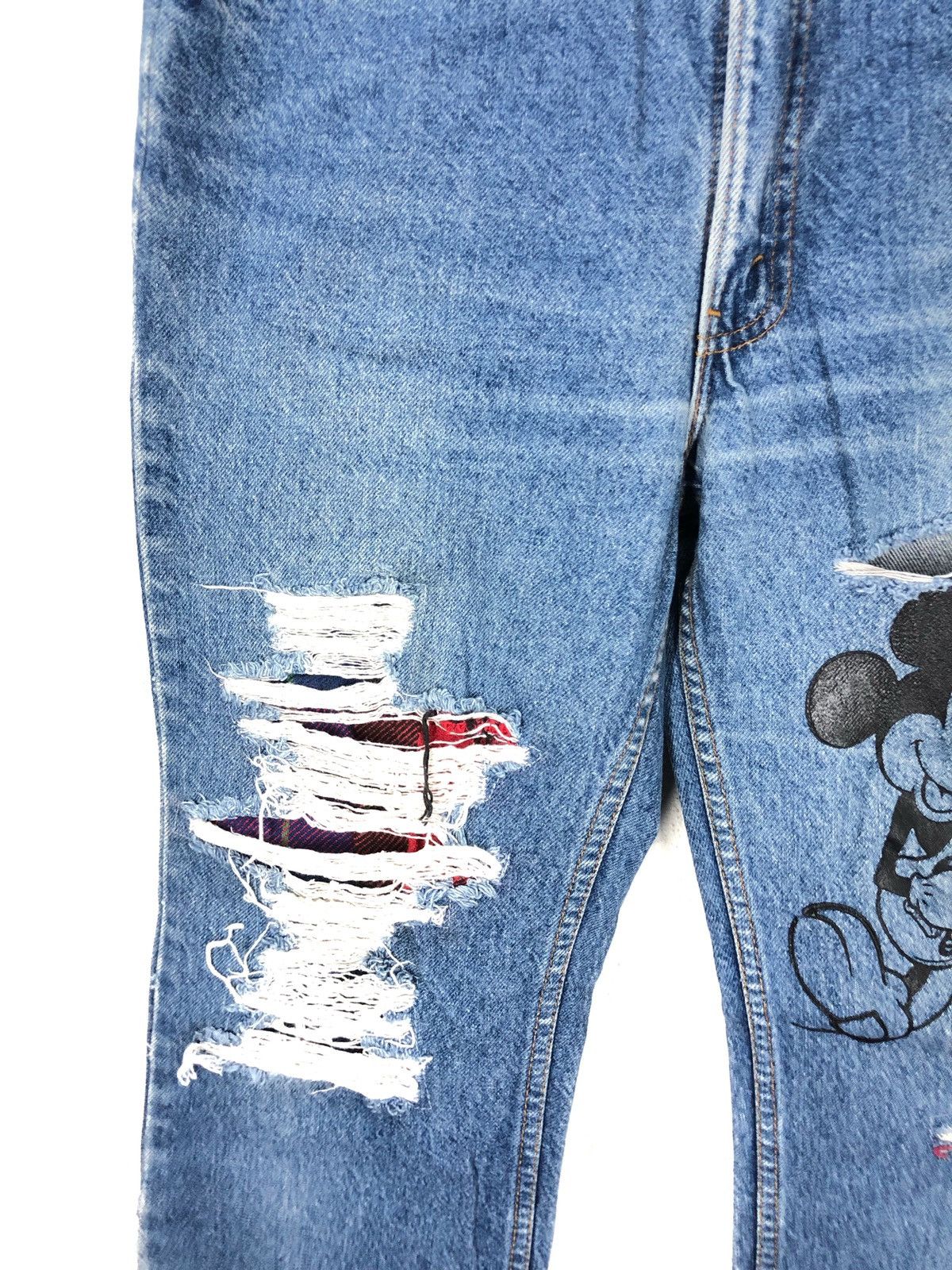 Levi's Vintage Clothing Vintage Levis desstressd jeans X mickey Fashion Week Size US 34 / EU 50 - 5 Thumbnail