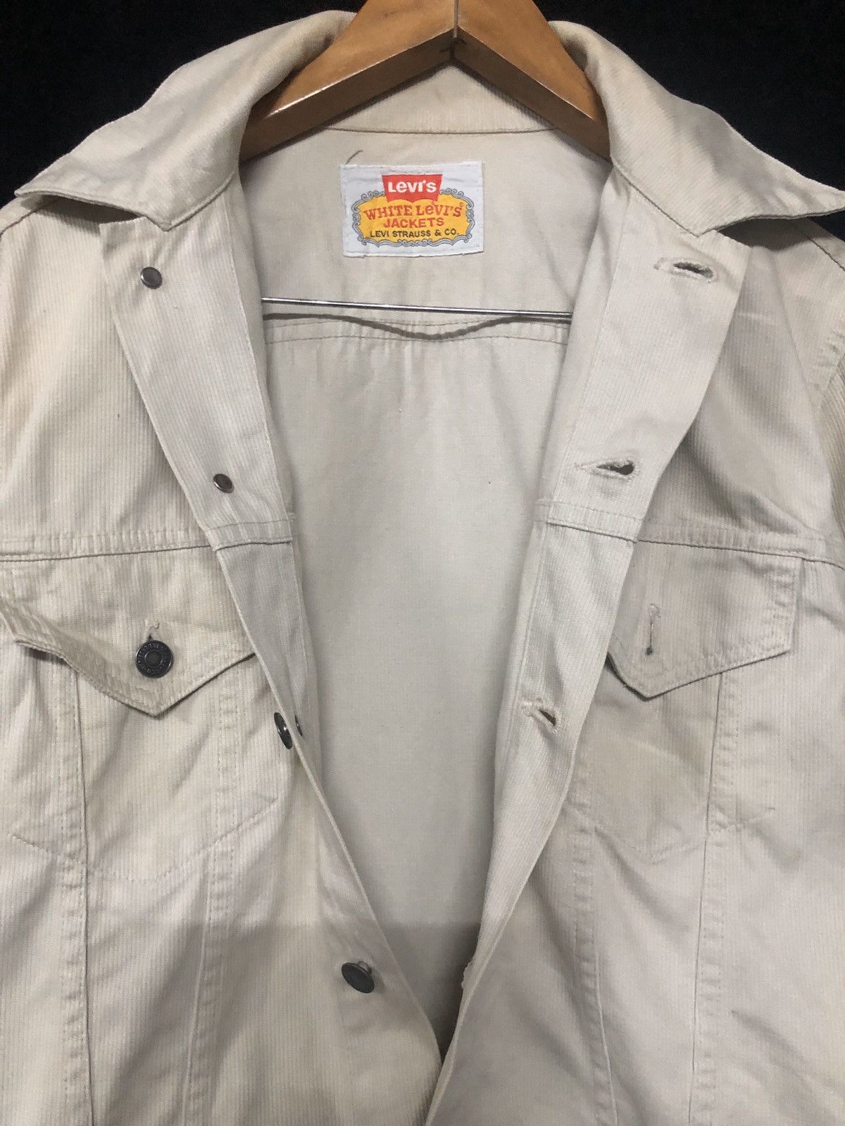 Levi's Vintage Clothing White Levi's Denim Jacket cw21 Size US M / EU 48-50 / 2 - 7 Thumbnail