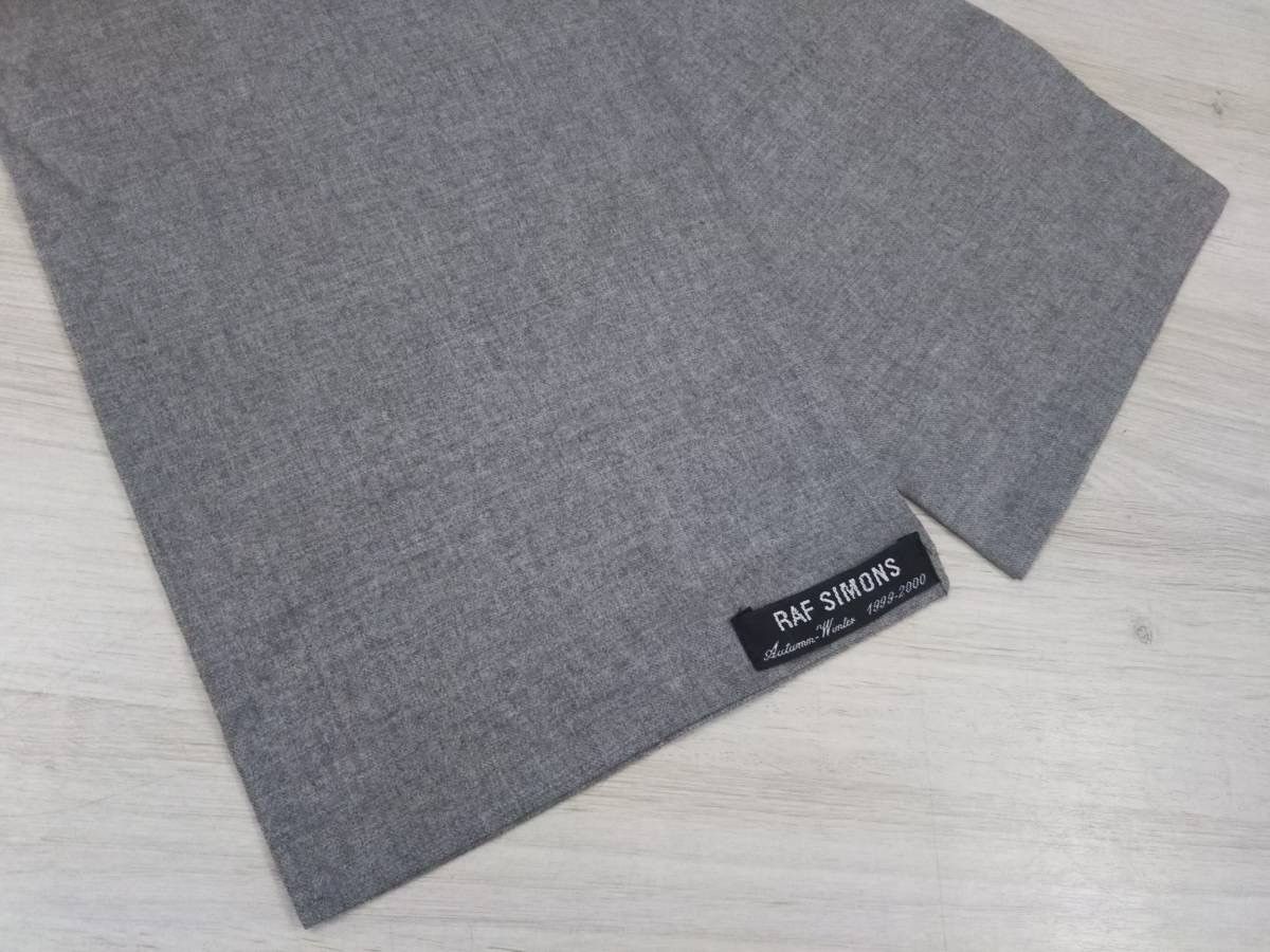 Raf Simons AW 1999 Grey Wool Scarf Size ONE SIZE - 2 Thumbnail