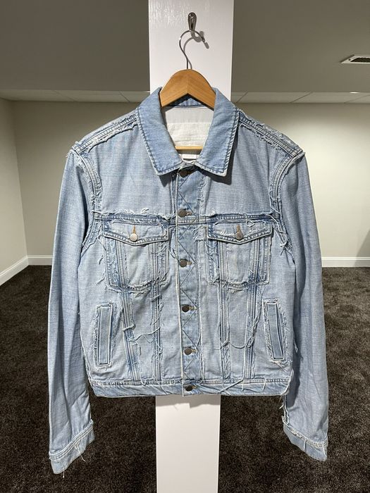 H&m distressed best sale denim jacket