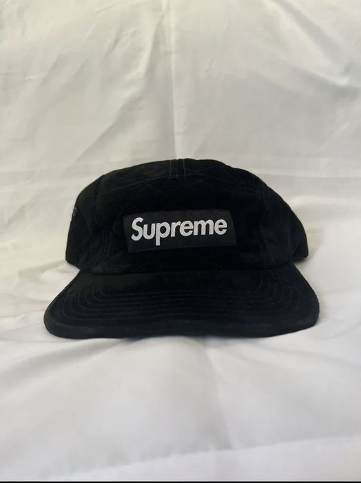 Supreme Supreme New York 5 Panel Camp Hat Quilted Suede 2013 | Grailed