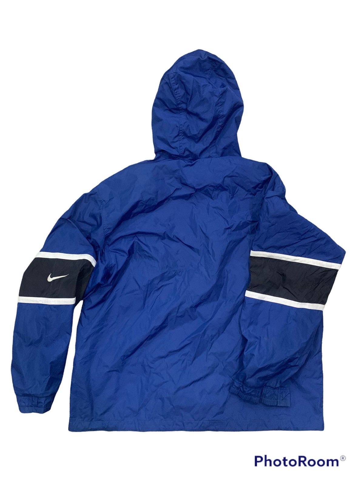Nike × Vintage Vintage 90’s Classic Nike Stripes Colour Windbreaker Size US L / EU 52-54 / 3 - 2 Thumbnail