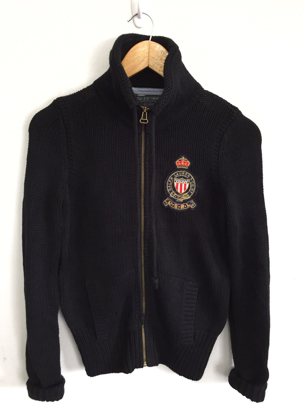 Polo Ralph Lauren Size S Armpit 18"Zipper Sweater Jumper Size US S / EU 44-46 / 1 - 1 Thumbnail
