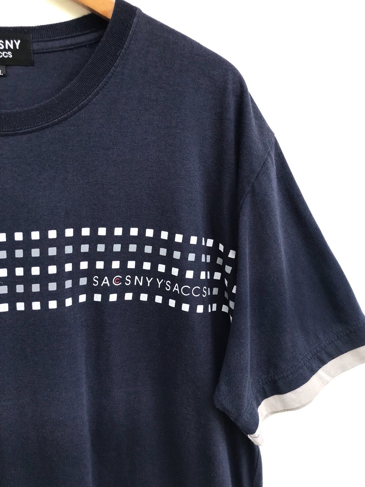 Yohji Yamamoto Yohji Yamamoto Y’saccs Front Logo Tees Size US L / EU 52-54 / 3 - 3 Thumbnail