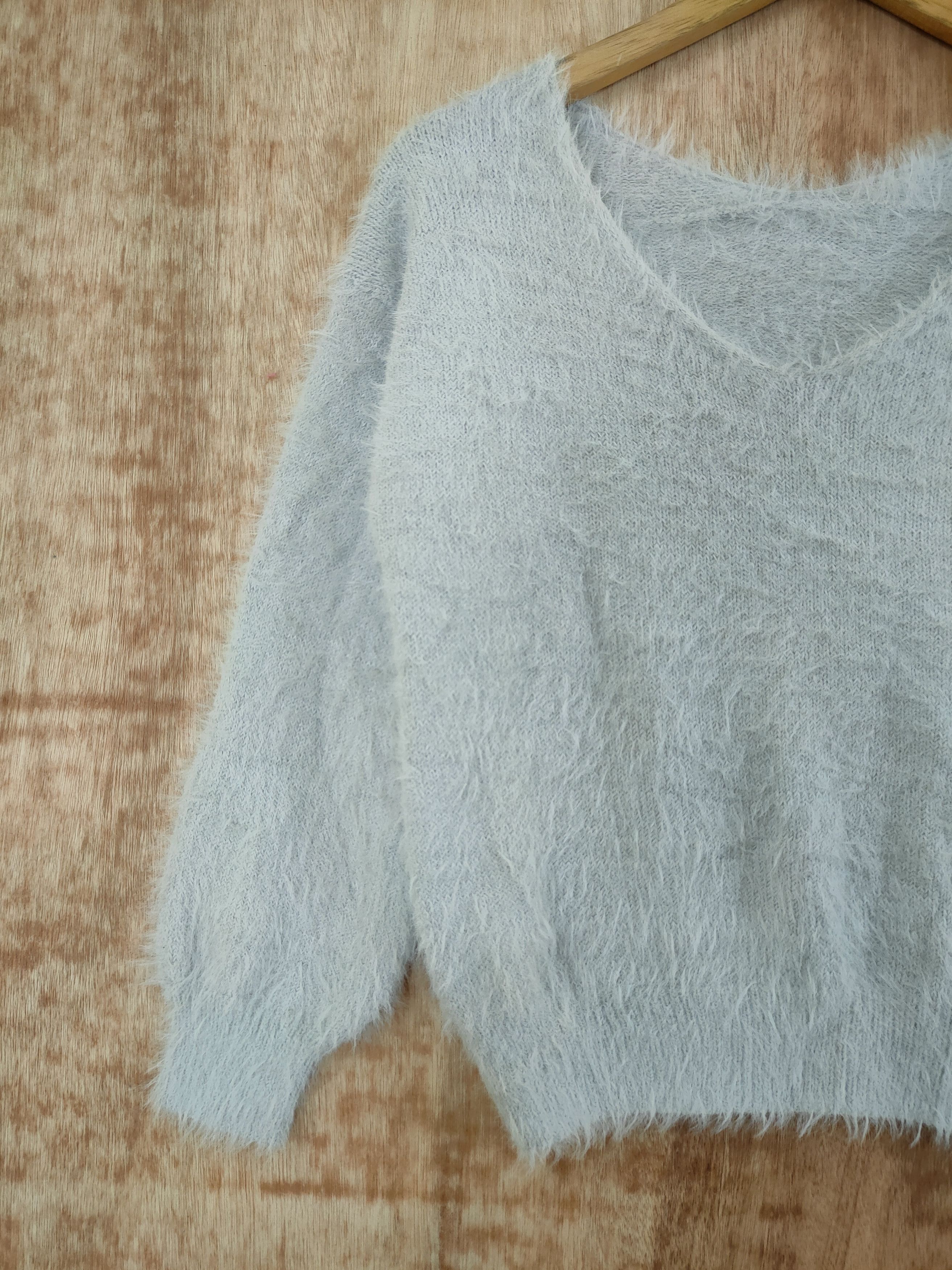 Homespun Knitwear DL Japan mohair fur shag shaggy streetwear winter #46-501 Size S / US 4 / IT 40 - 2 Thumbnail