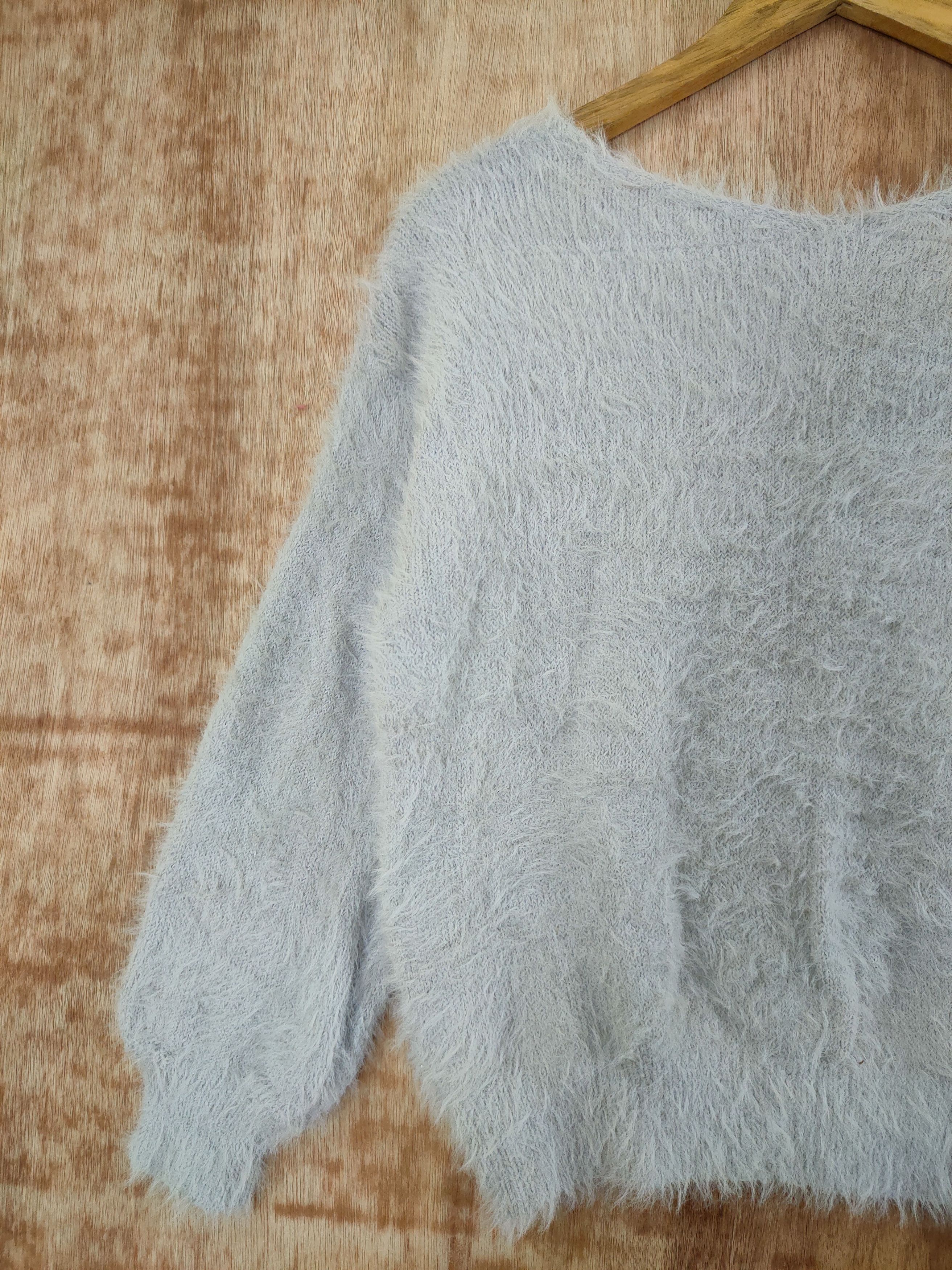 Homespun Knitwear DL Japan mohair fur shag shaggy streetwear winter #46-501 Size S / US 4 / IT 40 - 8 Thumbnail