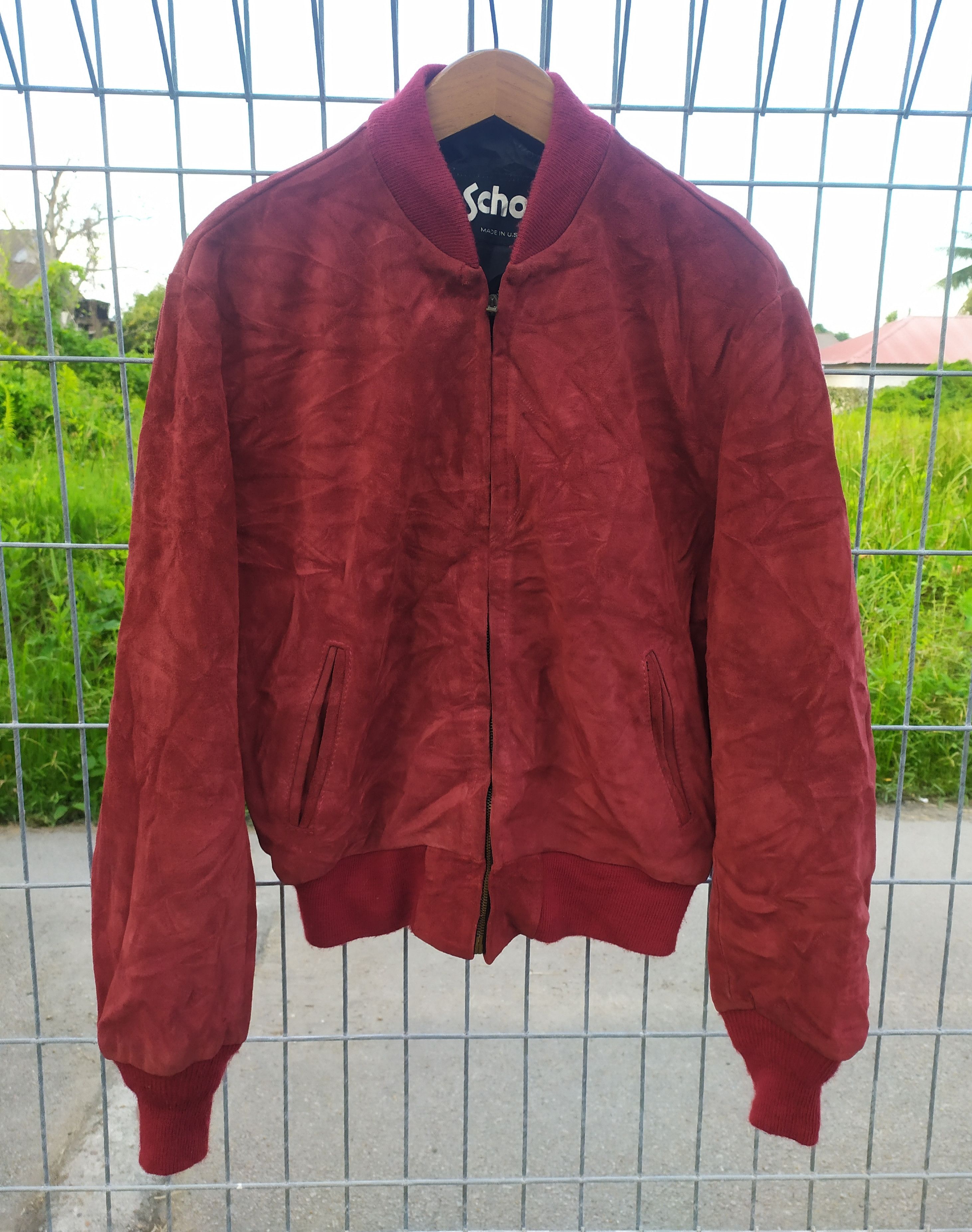 Schott Schott Suede Leather Bomber Jacket Made in USA Size US M / EU 48-50 / 2 - 1 Thumbnail