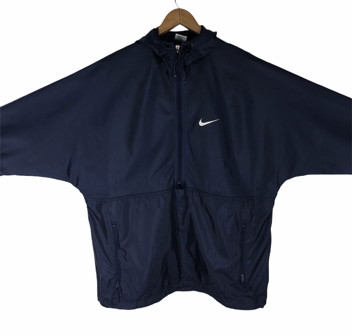 Nike × Vintage Vintage Nike 90s Windbreaker Jacket Hoodie Size US L / EU 52-54 / 3 - 5 Thumbnail