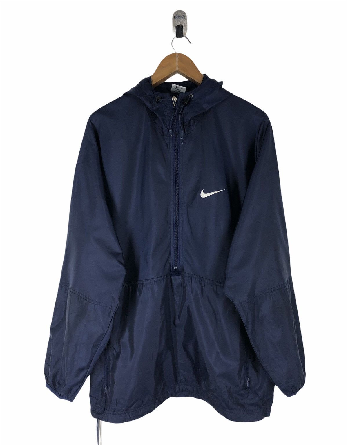 Nike × Vintage Vintage Nike 90s Windbreaker Jacket Hoodie Size US L / EU 52-54 / 3 - 2 Thumbnail