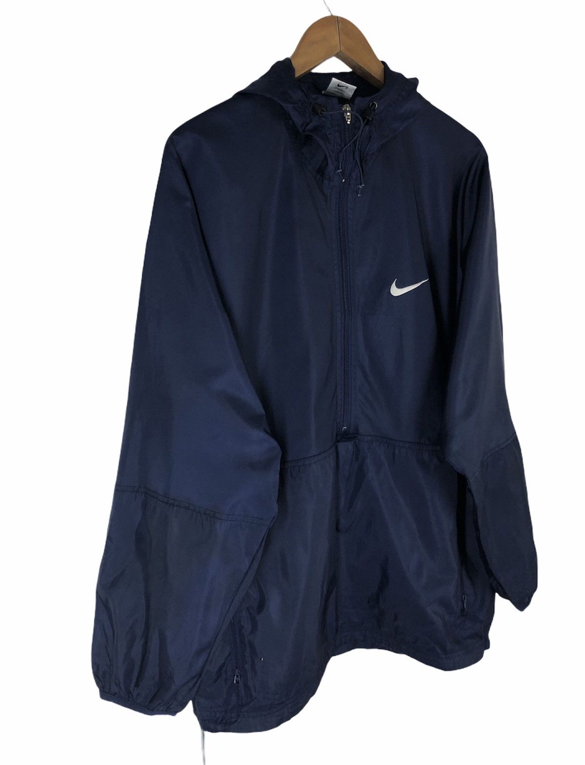 Nike × Vintage Vintage Nike 90s Windbreaker Jacket Hoodie Size US L / EU 52-54 / 3 - 3 Thumbnail