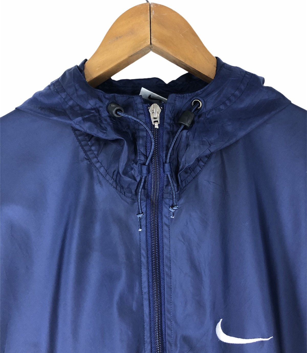 Nike × Vintage Vintage Nike 90s Windbreaker Jacket Hoodie Size US L / EU 52-54 / 3 - 7 Thumbnail