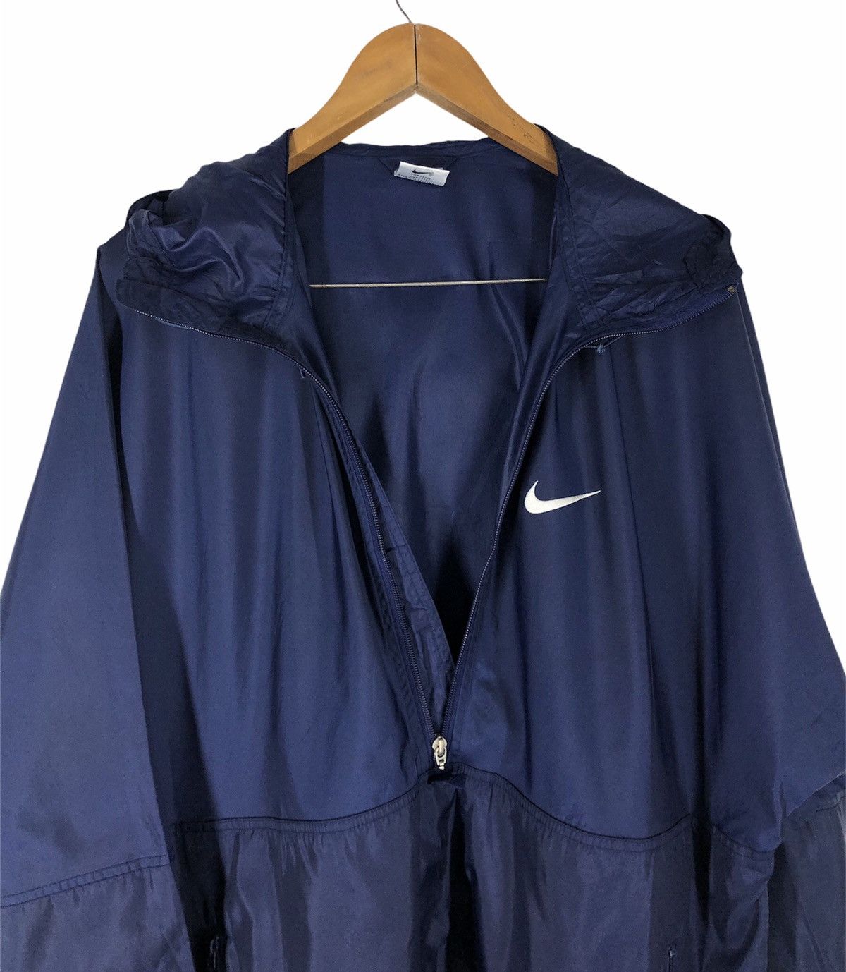 Nike × Vintage Vintage Nike 90s Windbreaker Jacket Hoodie Size US L / EU 52-54 / 3 - 6 Thumbnail